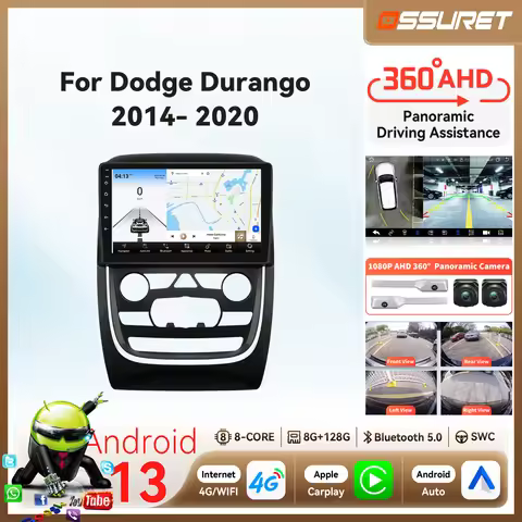 Android 13 car intelligent systems radio For Dodge Durango 2014-2020 multimedia AI Carplay Auto Ster