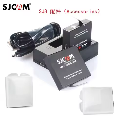 100% Original SJCAM SJ8 Series 1200mAh Battery Charger Dual Charger/Case for SJ8 Pro/SJ8 Plus/SJ8 Ai