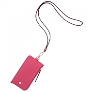 Kate Spade Jae Card Case Lanyard in Bright Magenta