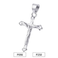 JEWELYPOSH Fashion Hanging Jesus Silver Pendants Genuine Italy 92.5 Silver White Gold Plated Casual Pendant