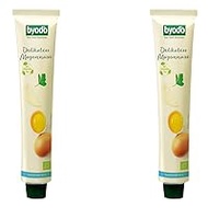 Byodo Organic Delikatess Mayonnaise, 80% Fat, Tube (2 x 100 ml)