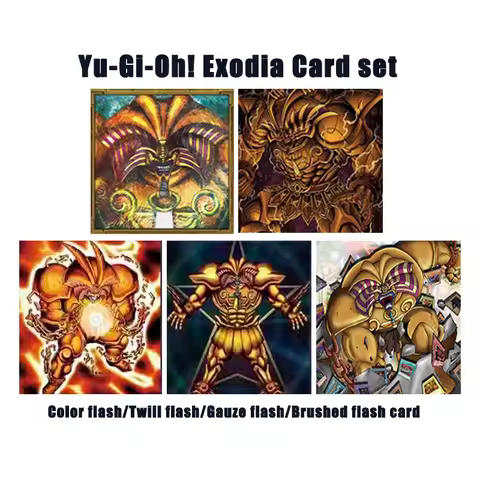 Yu-Gi-Oh! Diy Homemade Exodia Card Set Exodia The Forbidden One Paris Oil Painting Collection Flash 