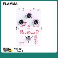 FLAMMA FV05 Recorder Vocal Guitar Effects Pedal 70 Minutes Recording Capacity Noise Gate & Reverb Ef