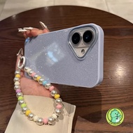 Glitter Phone Case With Pearl Bracelet For Samsung Galaxy S25 S24 S23 S22 S21 Plus Ultra FE + A15 M1