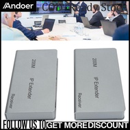 Andoer KVM IP Extender 200M RJ45 เครือข่าย IP KVM Over IP Extender H.264 ถอดรหัส Over Cat5e Cat6 สำห