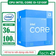 Intel Core i3 12100F CPU (3.3GHz turbo up to 4.3GHz, 4 cores 8 threads, 12MB Cache, 58W)