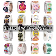 【C21】Happy Birthday Sticker Adhesive Birthday Sticker