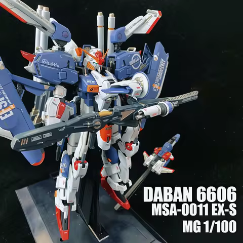 In Stock DABAN 6606 MSA-0011 EX-S EXS MG 1/100 Assembly Model Kit Action Figures Model Toys Two Colo