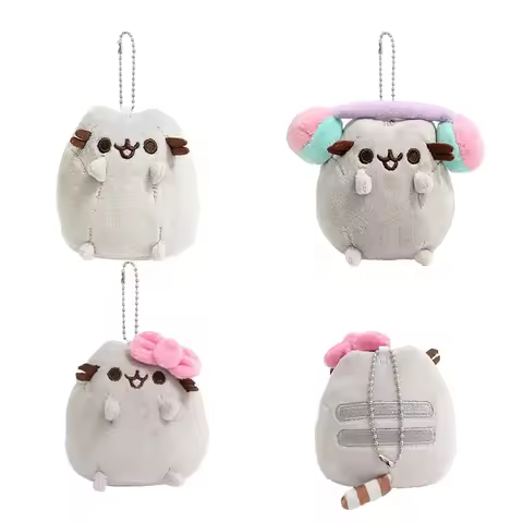 Pusheen Keychain Accessories Cute Cat Bag Charm Backpack Hanging Pendants Pusheen Cat Decoraitons Ch