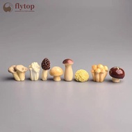 FLYTOP Cute Mushroom Figurines Healing Desk Decorative Ornament Computer Desktop Workstation & Home 