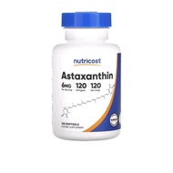 Nutricost, Astaxanthin, 6 mg, 120 Softgels / 12 mg, 60 Softgels