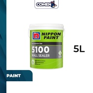 NIPPON 5100 Wall Sealer 5L Exterior Vinilex Acrylic Wall Sealer Paint Cat Sealer Undercoat Dinding L