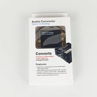 Konverter Audio Coaxial Toslink ke 3.5mm AUX RCA R/L [ COD ] Digital to Analog Audio Converter DAC K