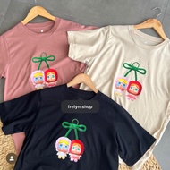 FRELYN SHOP 田 CRYBABY CHERRY TSHIRT Popmart | T-SHIRT TUMBLR TEE CRYING AGAIN POWERPUFF DISNEY SANRI