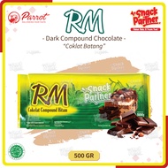 RM Dark Chocolate Compound 250 / 500 GR by Parrot - Coklat Choco Batang Leleh Hitam DCC - Banjarmasi