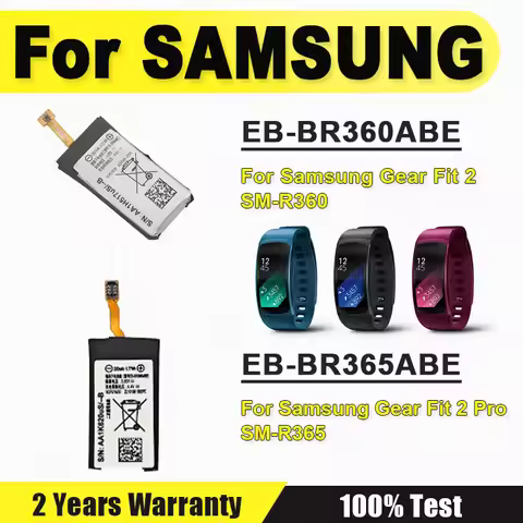 EB-BR360ABE Replacement Battery For Samsung Gear Fit2 Fit 2 R360 SM-R360 EB-BR365ABE For Samsung Gea