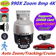 Wifi Survalance Camera 8mp 4k 990x Zoom Ptz Ip Camera 4g Sim Card Outdoor Video Security Protection 