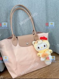 新款 longchamp 龍驤 包餃子包藕粉70周款刺繡款 認準hkpowerbuy.賣家 手袋 斜孭袋 背囊