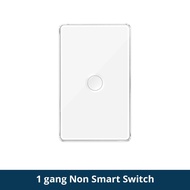zemismart 2way/3way Smart SwitchTouch Neutral Light SwitchAlexa VoiceGlass Button Smart Switch Dual-