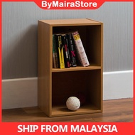 2 Tier Multipurpose Rack Book Shelf Rak Kabinet Tempat Kayu Simpan Buku 2 Tingkat Pelbagai Guna