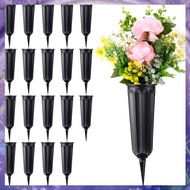 [r3jylk02.vn] Cemetery Vases with Spikes, Plastic Vases for Flowers, Grave Decorations for Cemetery,