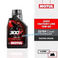 100% ORIGINAL MOTUL 300V 300 V 4T ENGINE OIL 10W-40 10W40 15W-50 15W50 MIYAK HITAM ESTER FACTORY LIN