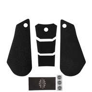 1 bộ Đen bình nhiên liệu khí miếng đệm Traction Pad Grips hình dán bên cạnh bảo vệ đế đầu gối decal