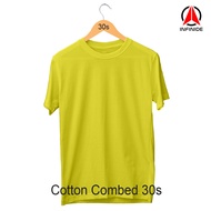 Infinide Bndung Kaos Polos Pendek Kuning Kenari Cotton Combed 30s Premium