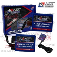NLK PERFORMANCE LC135 V1-V7 EX5 DREAM WAVE100 RACING CDI UNIT 9MAP VERSION 3 RACING CDI 9 MODE SIAP 