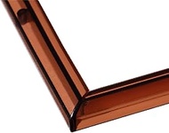 BEVERLY Smart Frame, Clear Brown, Includes Dedicated Stand, Light and Easy to Hang Transparent Frame