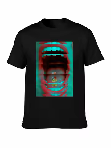 T Shirt Lsd Lips Acid Mdma Xtc Trippy Psychdelic Vaporwave Wasted Youth Eleven Cali Paris