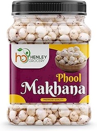 HENLEY GROCERY Lotus Seeds Fox Nuts I Big Size Premium Phool Makhana (Pop/Gorgon Nut Puffed Kernels)