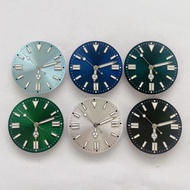 Watch Modification Accessories Sun Pattern Dial Studs Green Luminous Hands Suitable NH35/8215/2836Ma