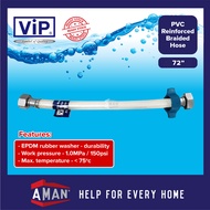 ViP PVC Nylon Reinforced Braided Flexible Hose PP Spring Pipe Basin Faucet Sink Tap Connector Pipe P
