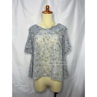 [READY Daily Kawaii Y2K Coquette Mori Goth Vintage Jirai Kei Outfit] Axes Femme Blouse Floral Lace S