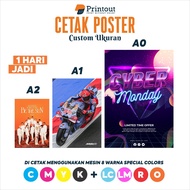 Printout Print Poster | Custom Posters | Size A0, A1, A2 | High Quality