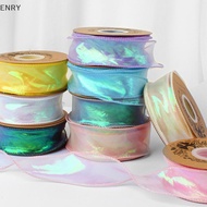 EN 9M 4CM Fishtail Yarn Ribbon For DIY Bow Hair Ornament Bouquet Gift Wrapping Material Wave Silk Ri