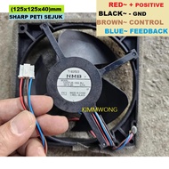 (D3-5)NMB 12537JE-15Q-BU 15VDC 0.21A KIPAS PETI SEJUK SHARP SJ-P68MFG-M FAN
