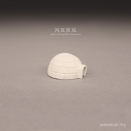 Micro Landscape Simulation Scene Building Model Polar Region Inuit House Igloo Miniature Ornaments G