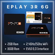 (3.3 OFFER) Eplay 3R 6G New model (2+16gb) Android 10 TV Box Plug and Play