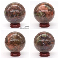 50~60MM Natural Crystals Stone Money Agate Ball Globe Healing Home Decoration Reiki Wicca Chakra Sph