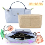 MIH Insert Bag, Multi-Pocket Storage Bags Linner Bag, Durable Felt Portable Travel Bag Organizer Longchamp Mini Bag