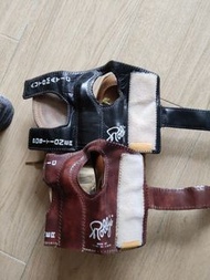 Robby's保齡球專用 護腕,真皮黑白各一,真皮保齡球鞋一對,41碼