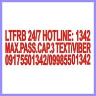 ◱ ✥ ⚾︎ LTFRB 24/7 HOTLINE STICKER set