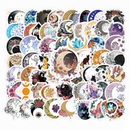 Moon flower Stickers 355pcs  Y2K ,、、90、80,, DIY  Pek Pelekat 355pcs Bunga Bulan Gaya Retro Y2K Estet