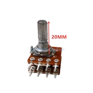 【Shop Now and Save】 1Pc Audio Volume Potentiometer Wh-148 Switch Dual 8-Pin with Center Tap B50K B10
