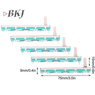 [BKJ] 5 Pcs 75 MM Double B10K B10KX2 Behringer Pot Mixer Fader [New]