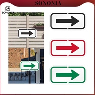 [SONONIA] Directional Arrow Sign with Reflective Surface for Outdoor Installation