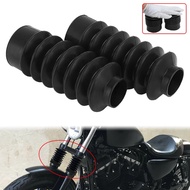 Motorcycle 39mm Tube Hole Front Fork Guard Cover Protector Fork Gaiter Gators Boots For Harley Dyna 