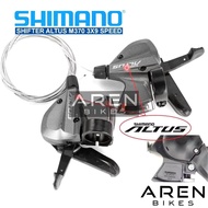 SHIFTER 3 x 9 SPEED SHIMANO ALTUS M370 KANAN KIRI OPERAN PINDAHAN PEMINDAH GIGI RD REAR DERAILLEUR S